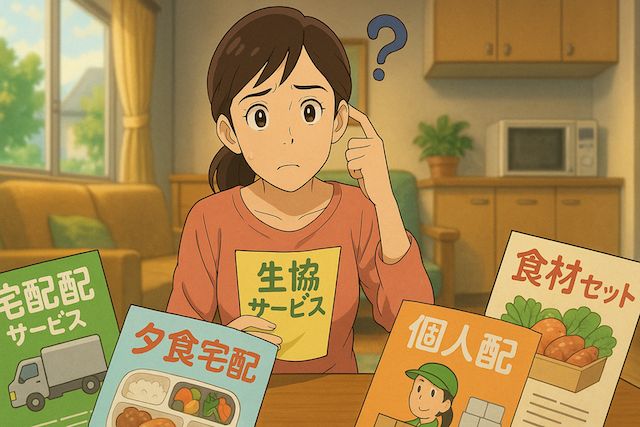 どの生協を選ぶべきか悩んでいる主婦